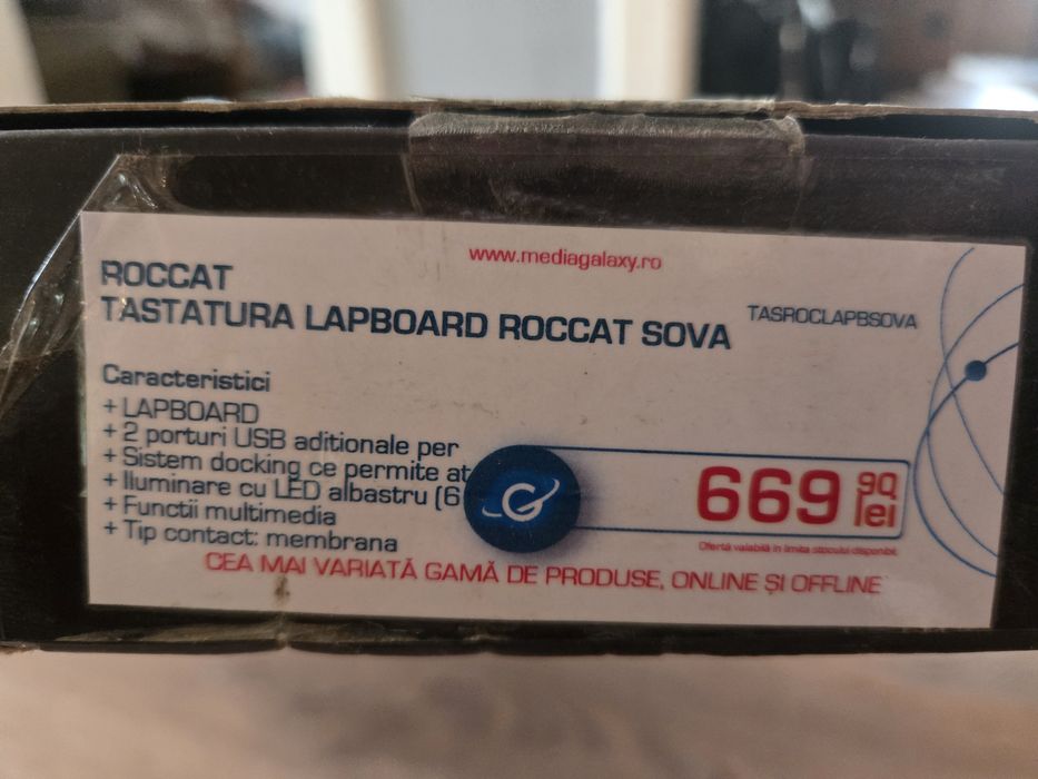 Tastatura Gaming Lapboard Roccat Sova