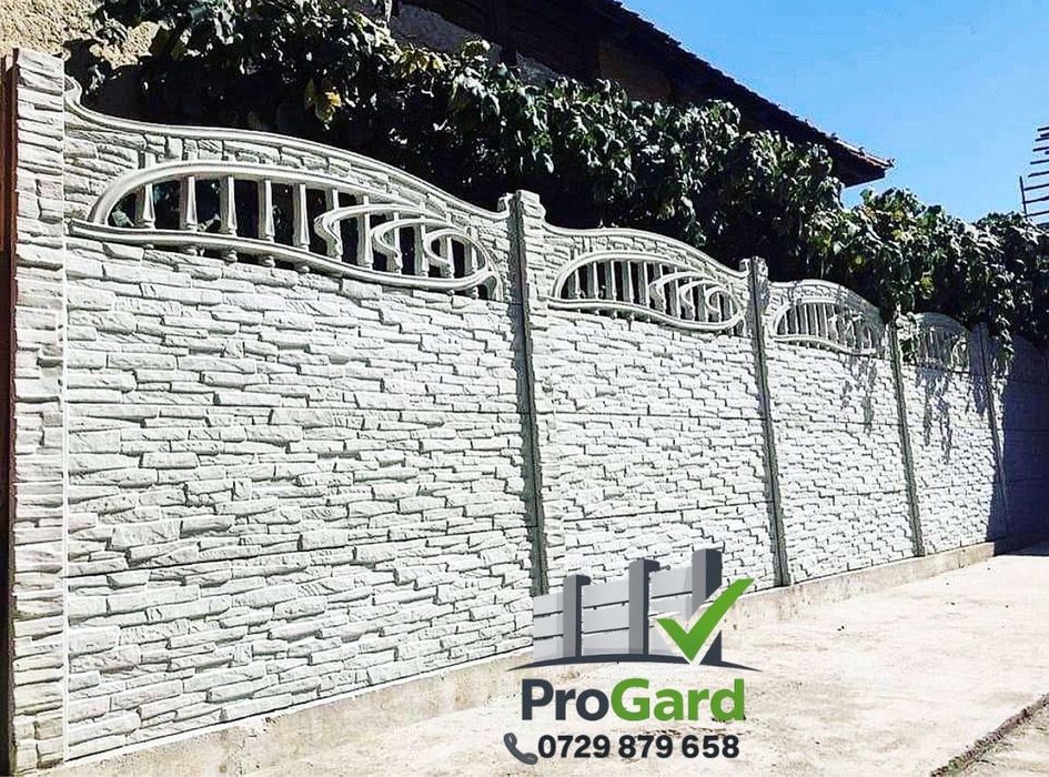 Gard din placi si Garduri de beton