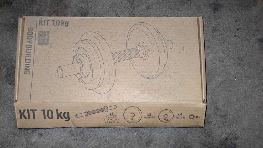 Set 2 Gantere Reglabile 10kg Decathlon