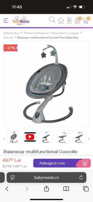 Balansoar multifunctional Coccolle Freya