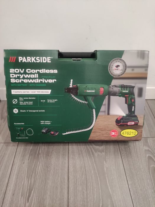 Bormasina filetanta pentru rigips Parkside cu acumulator 20 V