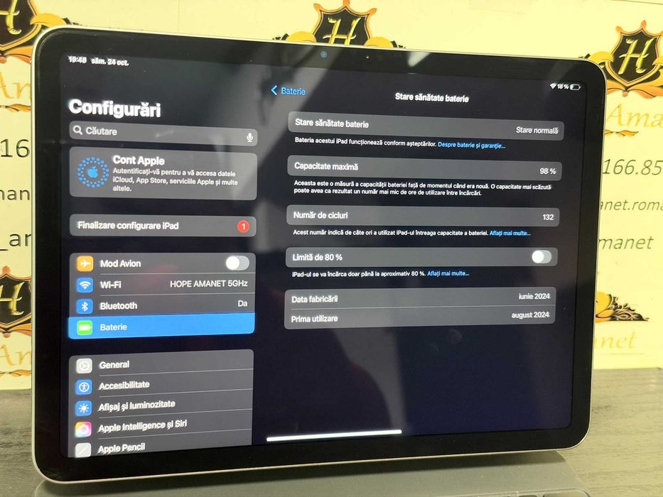 Hope Amanet P10/IPAD AIR 11 M2  WIFI 512GB SPACE GRAY WiFi Only