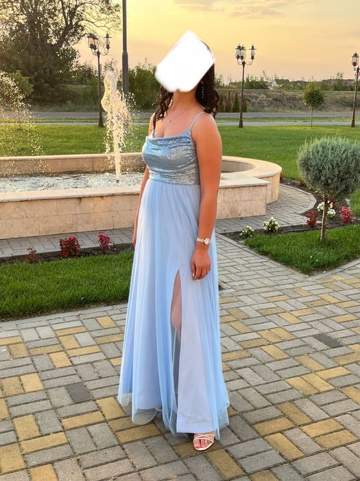 Rochie lunga albastra