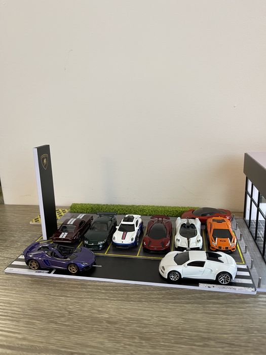 Hot wheels, Mini GT. Gfans гараж, диорама, автокъща за модели 1/64