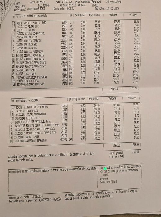 Vand Ford mondeo ghia 2.0 tdi