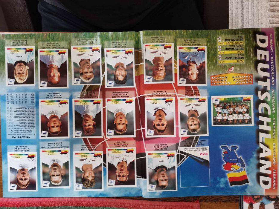 Album Panini World Cup France 98 – aproape complet (doar 5 stickere lipsa) include IRAN