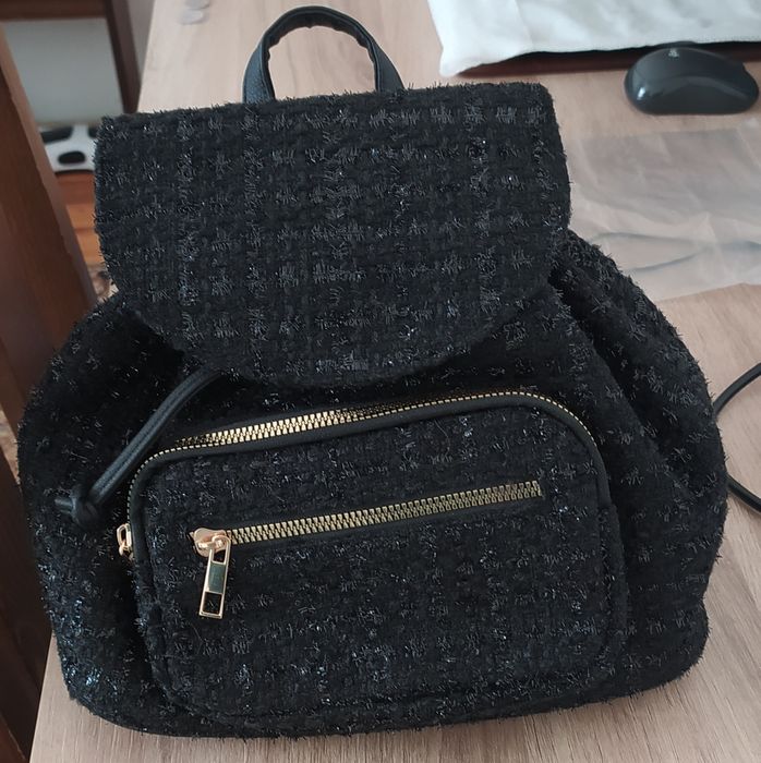 Дамска раница с блестящ ефект