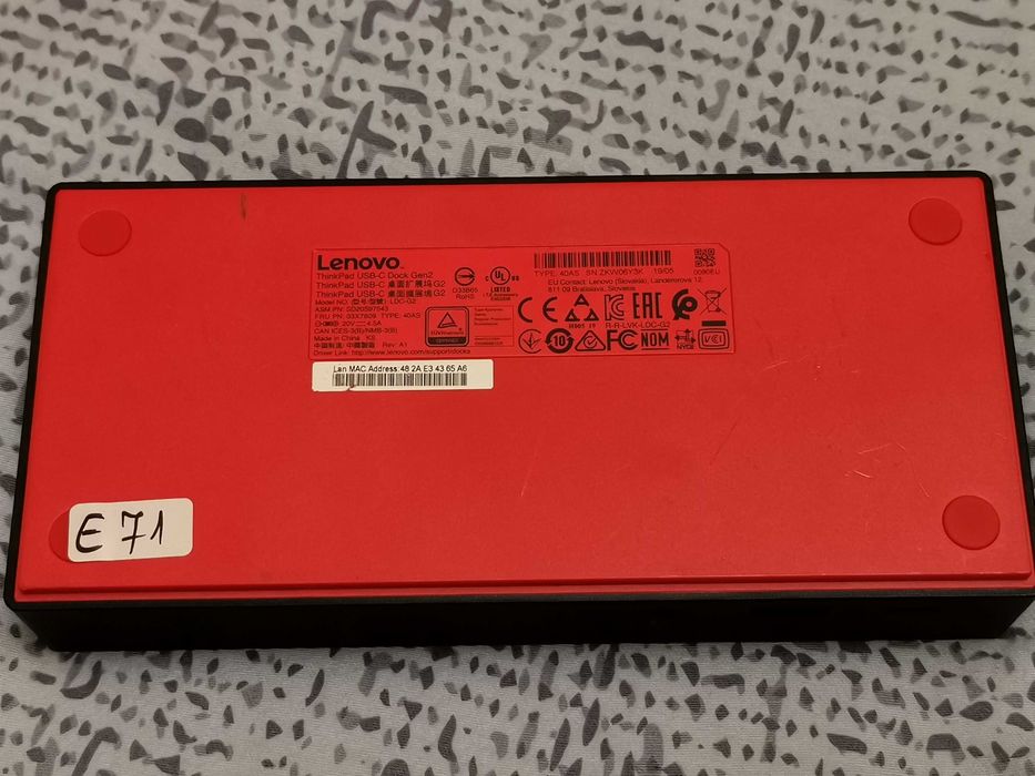 Lenovo Dock ThinkmPad USB-C Gen2 fuctional si cu incarcator