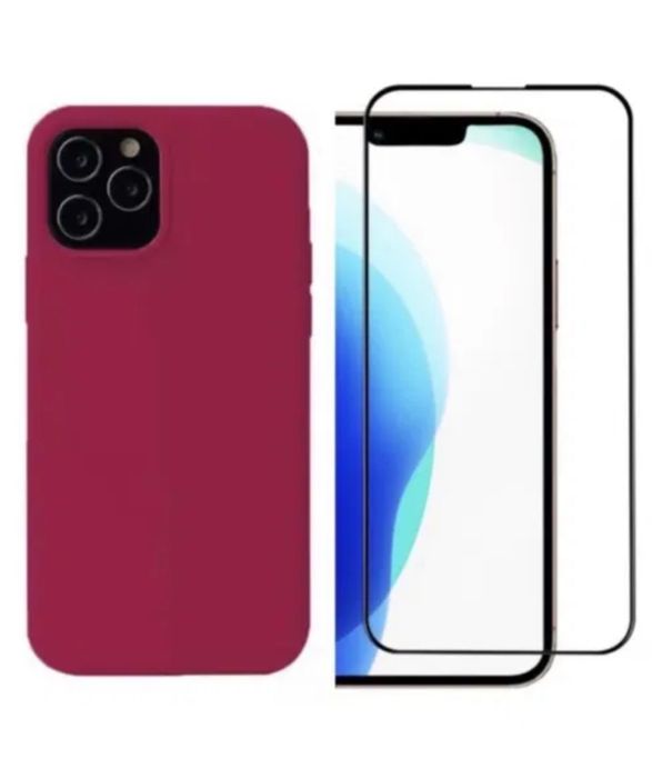 Husa Soft Case si Folie Sticla Saf Iphone 14/15/16E/16/17 PRO MAX AIR