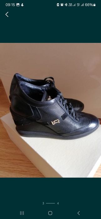 Кожанные ботильоны