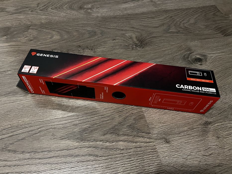 Mouse pad Genesis Carbon 500 Maxi Flash G2, Black-Red
