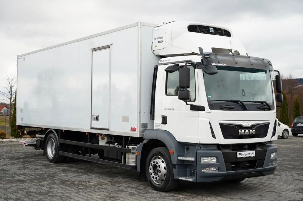 MAN TGM 12.290 / 4x2 / CAROSERIE REFRIGERATĂ 7.8 M / UNITATE THERMO KING T-1200 R / platformă ridicătoare spate / MULTIMEMBRU / DHOLLANDIA