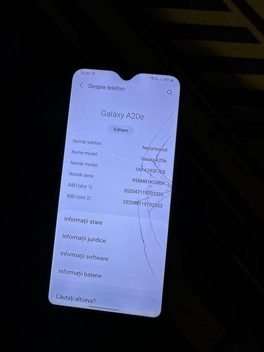 Samsung galaxy A20e 32Gb