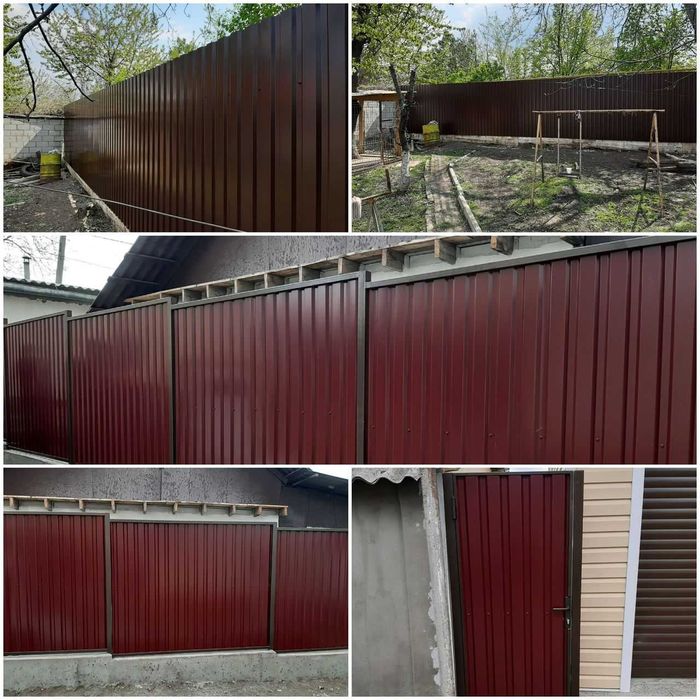 Garduri din panou stil jaluzele, sipca metalica, tabla si alte modele