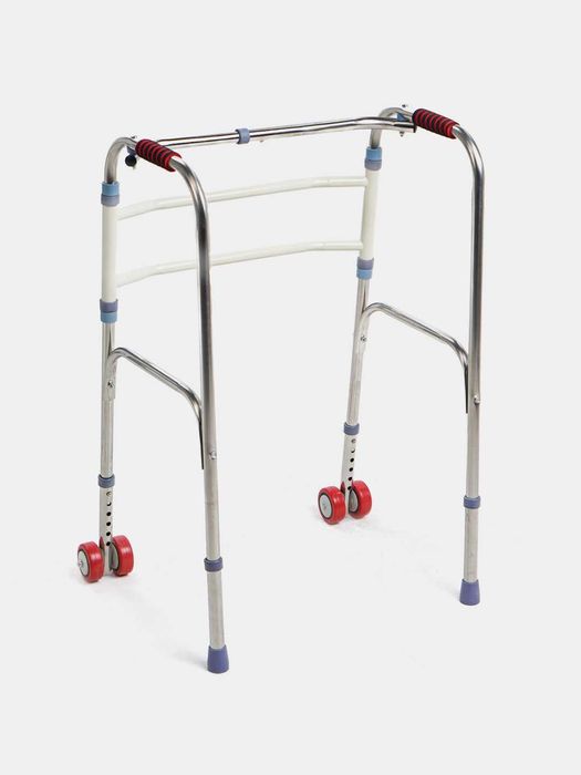 Ходунки шагающие, на колесах, для пожилых и инвалидов