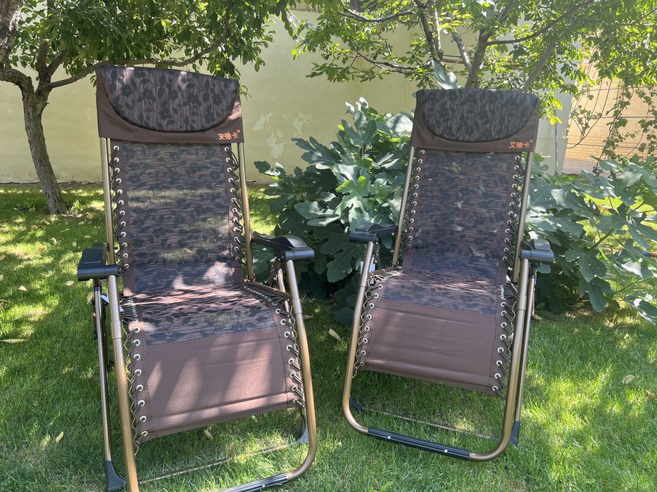 Раскладной кресло Шезлонг Раскладушка  для дома и отдыха осталось 6 шт