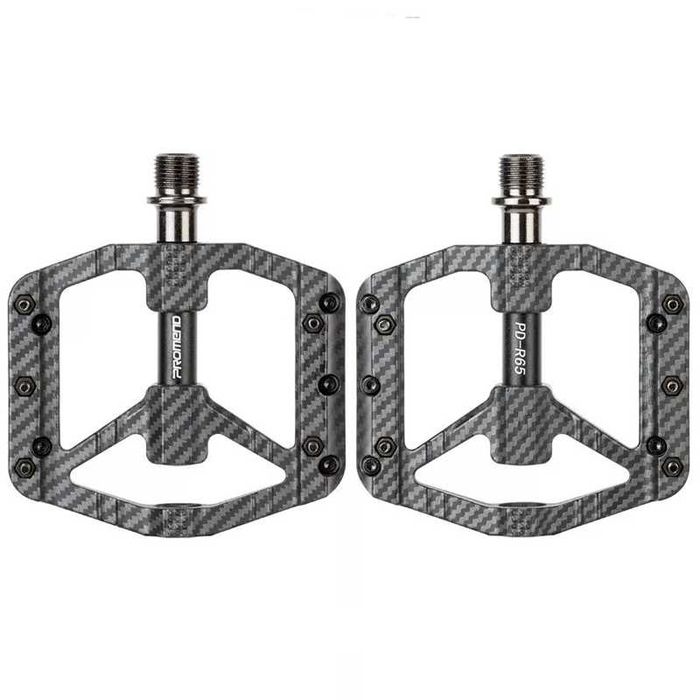 Ултра леки педали за велосипед PROMEND R65, Carbon pattern, 240гр.