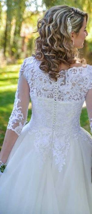 Rochie de mireasa, simpla, confortabila, 38