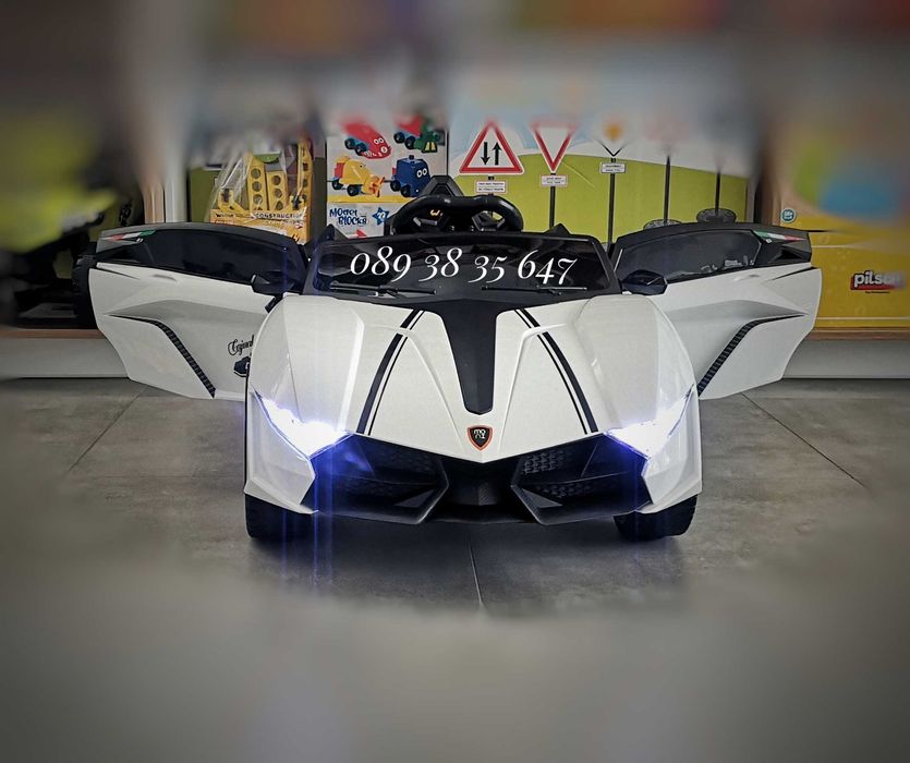 ТОП ЦЕНАНОВО!Акумулаторна кола CORDOBA WHITE с 12V батерия,Bluetooth