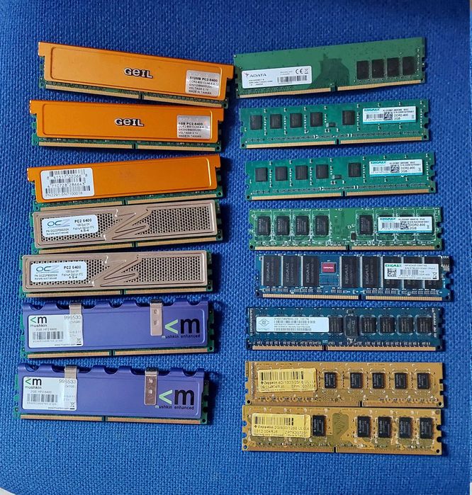 Service IT - RAM Value PACK - lot DDR1 DDR2 DDR3 DDR4 si de colectie pentru PCs RETRO