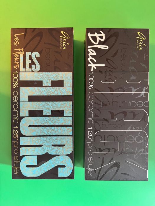 Placa de indreptat parul fatete 100 ceramice Neagra Aria Beauty