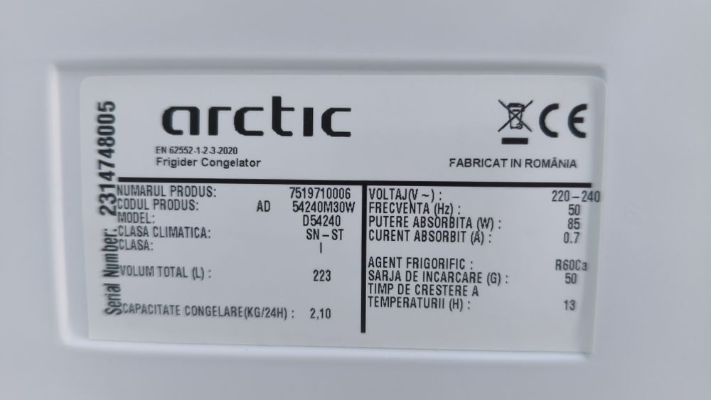 Frigider Congelator Arctic