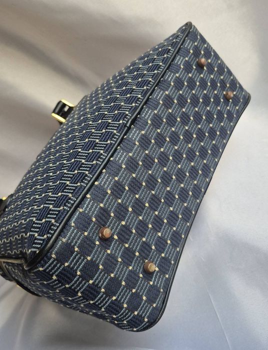 Geanta vintage piele+ textil Wien