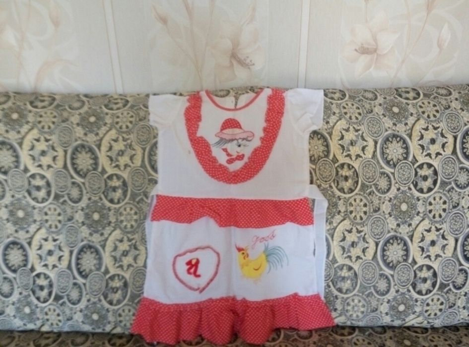 Платье детское розовое