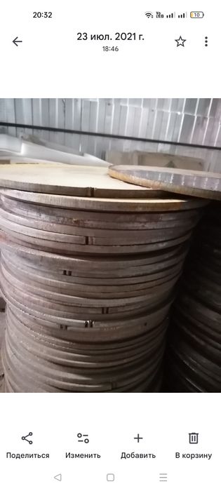 Лист круглый 10 мм стенка