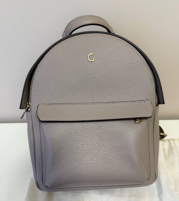 Кожаный женский стильный рюкзак