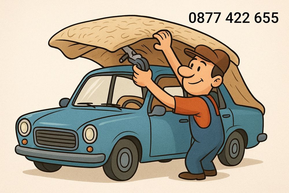 Претапицирани на автомобилни тавани