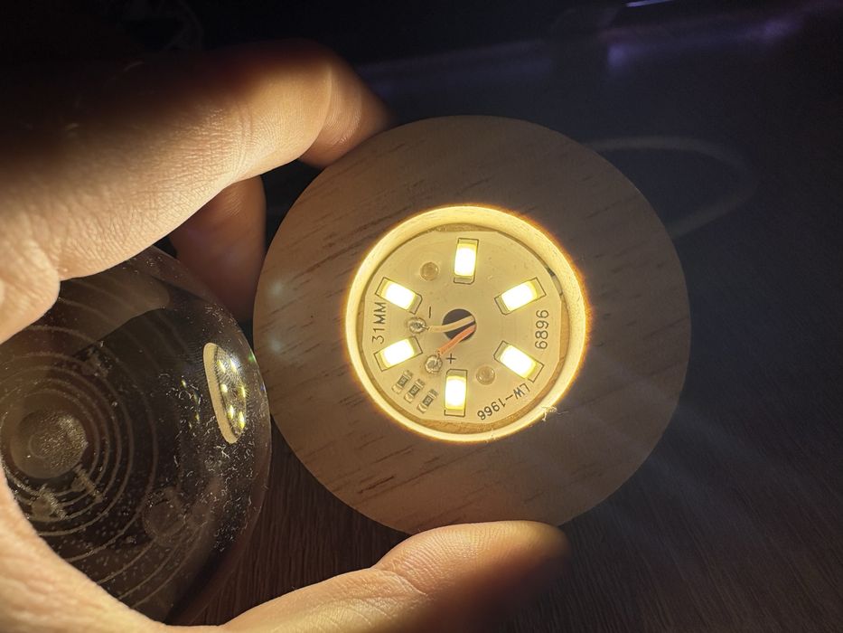 3D Ночник-сфера светильник