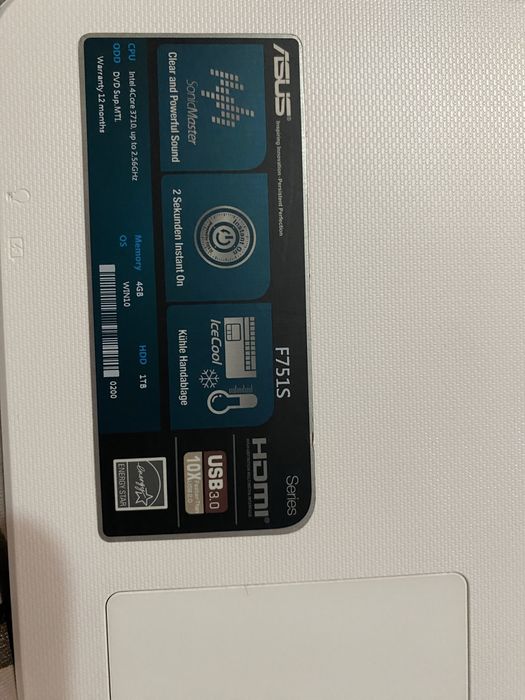 Vand Laptop Asus