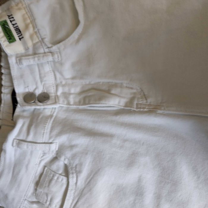 Дамски бели фини дънки/ бели