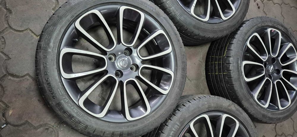Jante r17 Opel 3154 cu anvelope  215/45/17 Continental