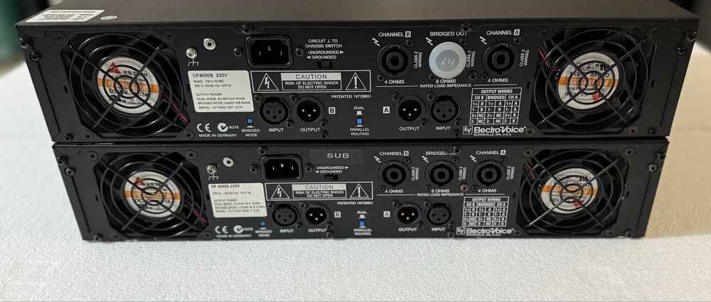 Vand amplificatot Electrovoice EV CP4000S ( dynacord LX 3000 )
