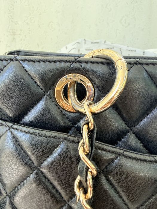 Geantă Chanel Cambon Tote Black Quilted Leather – Colecție Personală