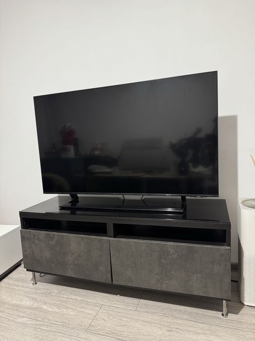 Comoda TV gri cu negru