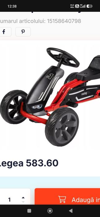 Cart copii kart cu pedale