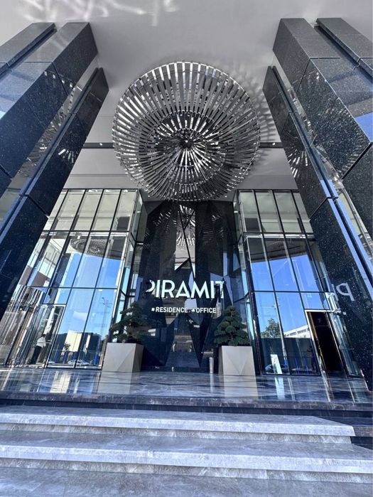 Новостройка “Piramit Tower” 2 комнатная 22 этаж, 69м2. Коробка