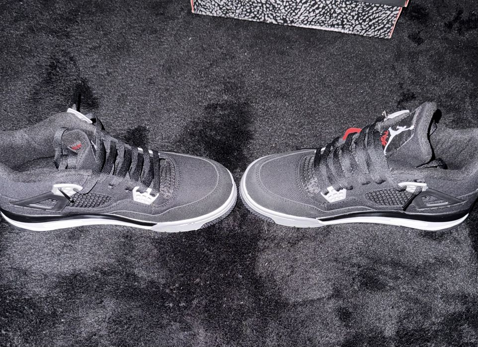 Jordan 4 Black Canvas