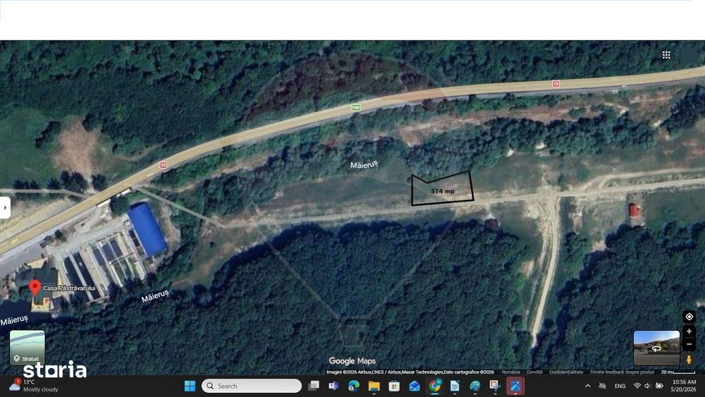 Oportunitate teren 574 mp Măieruș – zonă case vacanță