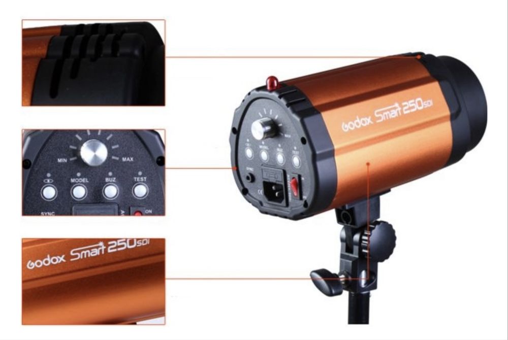 Godox Smart 250SDI 250 Дж + зонт-отражатель Godox 93 см