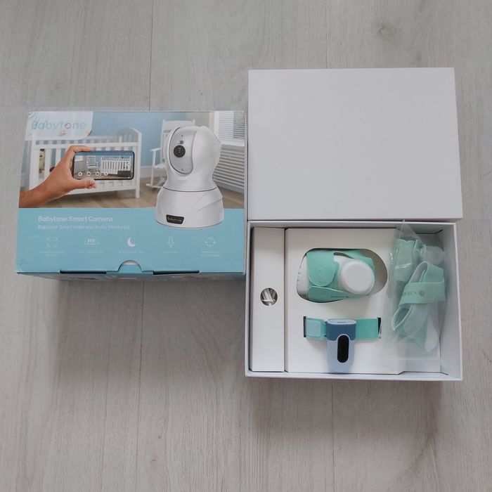 Умен Бебефон Babytone Sleep Sock + 2.5K HD Смарт Камера | Пулс, Кислород (SpO2) и Сън | Медицински сертификат
