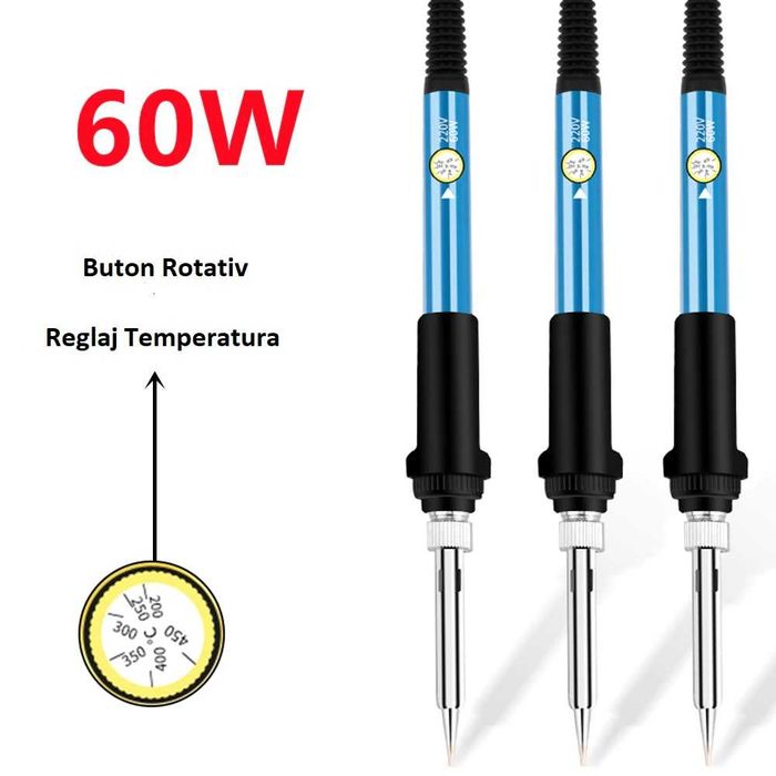 Letcon 60w buton rotativ reglare temperatura 200-450 C BULK