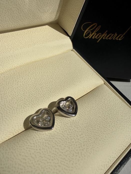 Обеци нови Chopard happy diamonds