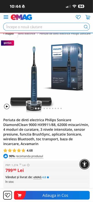 Periuta de dinti electrica philips