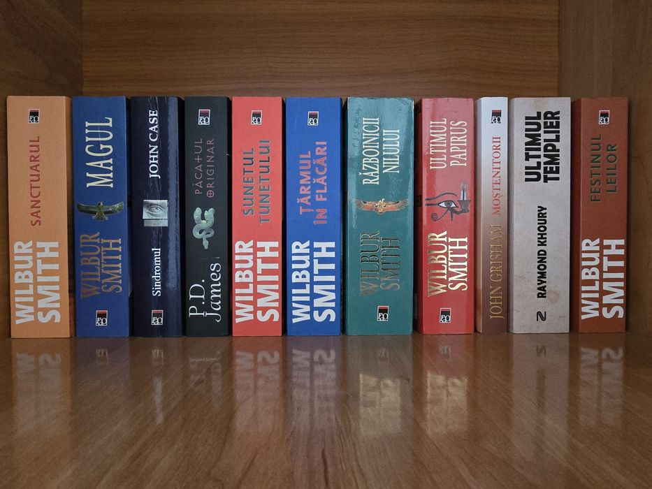 Cărți colecții Wilbur Smith și alții,  in condiții excelente