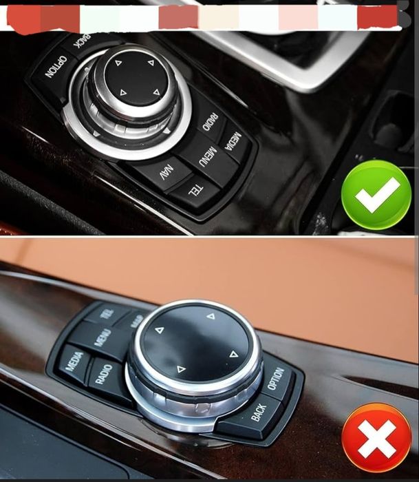 Rotita buton consola multimedia M ceramic iDrive compatibil BMW