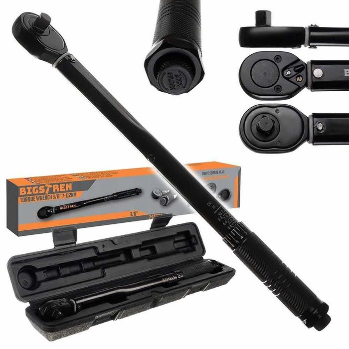 Ключ динамометричен 3/8", 7-112Nm, BIGSTREN PROFI 22097